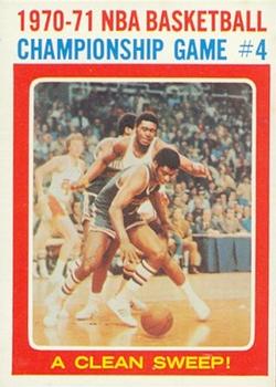 1971-72 Topps #136 NBA Playoffs Game 4 Front