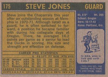 1971-72 Topps #175 Steve Jones Back
