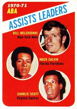 1971-72 Topps #151 Bill Melchionni / Mack Calvin / Charlie Scott Front