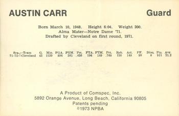 1972-73 Comspec #NNO Austin Carr Back