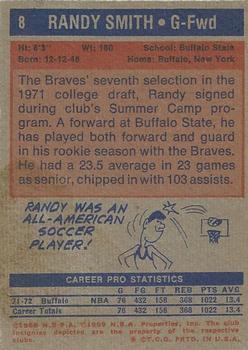 1972-73 Topps #8 Randy Smith Back