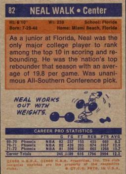 1972-73 Topps #82 Neal Walk Back