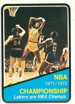 1972-73 Topps #159 NBA Champs Lakers Front