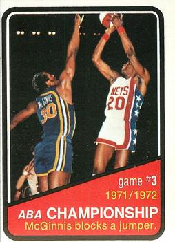 1972-73 Topps #243 1971-72 ABA Finals Game 3 Front