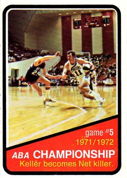1972-73 Topps #245 1971-72 ABA Finals Game 5 Front