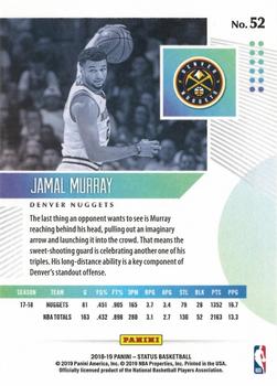 2018-19 Panini Status #52 Jamal Murray Back