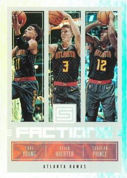 2018-19 Panini Status - Factions #8 Taurean Prince / Kevin Huerter / Trae Young Front