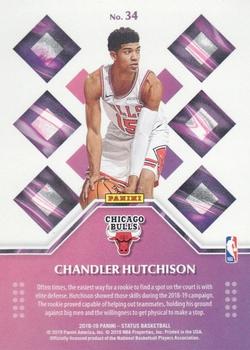 2018-19 Panini Status - Rookie Credentials #34 Chandler Hutchison Back