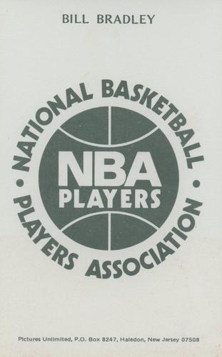 1973-74 NBA Players Association Postcards #NNO Bill Bradley Back