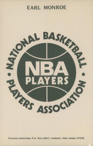 1973-74 NBA Players Association Postcards #NNO Earl Monroe Back