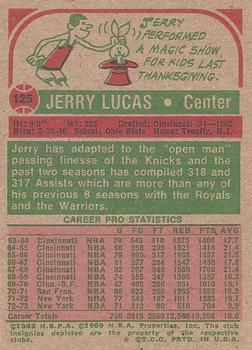 1973-74 Topps #125 Jerry Lucas Back
