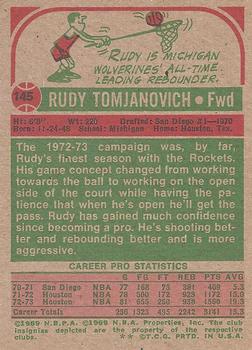 1973-74 Topps #145 Rudy Tomjanovich Back