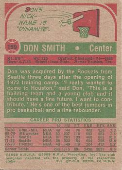 1973-74 Topps #159 Don Smith Back
