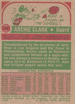 1973-74 Topps #15 Archie Clark Back