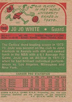 1973-74 Topps #168 Jo Jo White Back