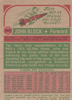 1973-74 Topps #169 John Block Back