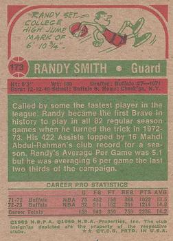 1973-74 Topps #173 Randy Smith Back