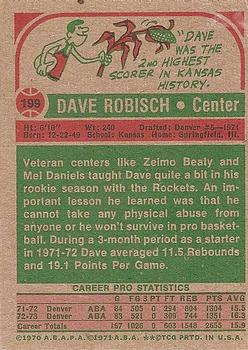 1973-74 Topps #199 Dave Robisch Back