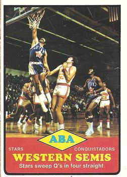 1973-74 Topps #203 ABA Western Semis Front
