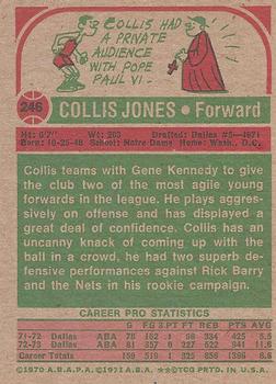 1973-74 Topps #246 Collis Jones Back