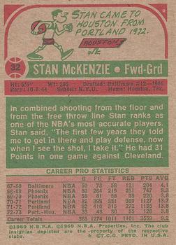 1973-74 Topps #32 Stan McKenzie Back