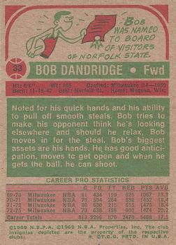 1973-74 Topps #33 Bob Dandridge Back