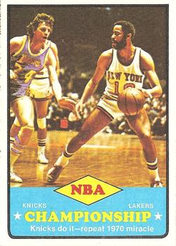 1973-74 Topps #68 Knicks Champs Front