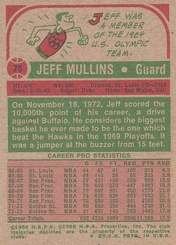 1973-74 Topps #75 Jeff Mullins Back
