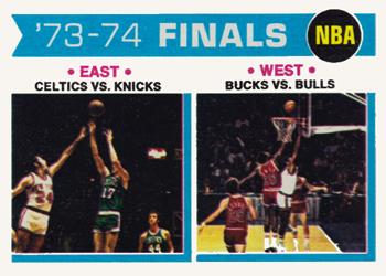 1974-75 Topps #163 NBA Division Finals Front