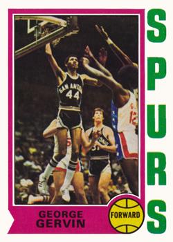 1974-75 Topps #196 George Gervin Front