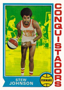 1974-75 Topps #214 Stew Johnson Front