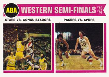 1974-75 Topps #247 ABA Western Semis Front
