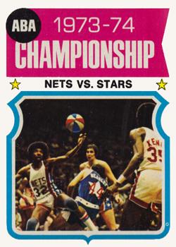1974-75 Topps #249 ABA Championship Front