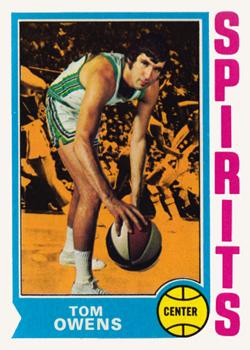 1974-75 Topps #256 Tom Owens Front