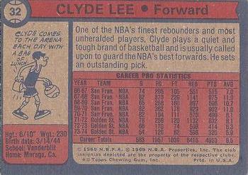 1974-75 Topps #32 Clyde Lee Back