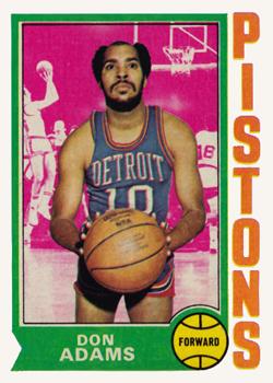 1974-75 Topps #4 Don Adams Front