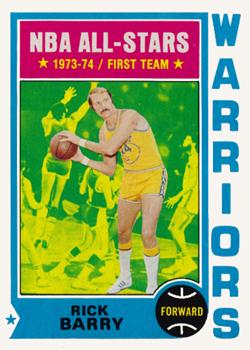 1974-75 Topps #50 Rick Barry Front