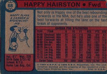 1974-75 Topps #68 Happy Hairston Back