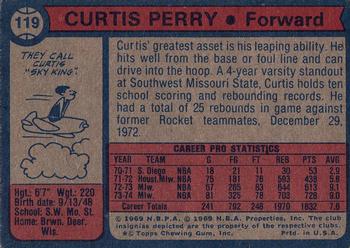 1974-75 Topps #119 Curtis Perry Back