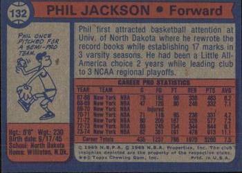 1974-75 Topps #132 Phil Jackson Back