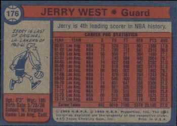 1974-75 Topps #176 Jerry West Back