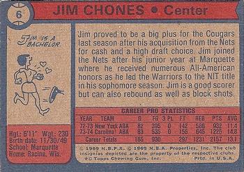 1974-75 Topps #6 Jim Chones Back