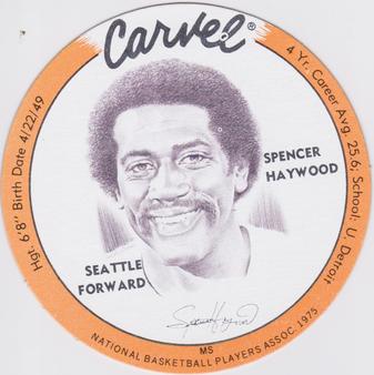 1975 Carvel Discs #NNO Spencer Haywood Front
