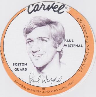 1975 Carvel Discs #NNO Paul Westphal Front