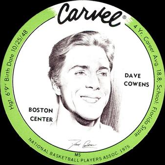 1975 Carvel Discs #NNO Dave Cowens Front