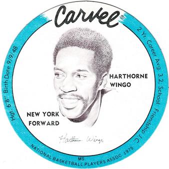 1975 Carvel Discs #NNO Harthorne Wingo Front