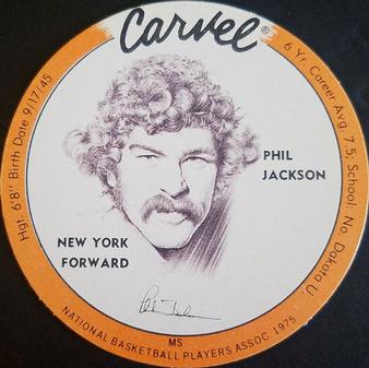 1975 Carvel Discs #NNO Phil Jackson Front