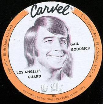 1975 Carvel Discs #NNO Gail Goodrich Front
