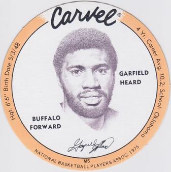 1975 Carvel Discs #NNO Garfield Heard Front