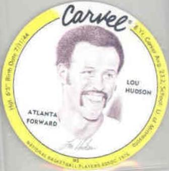 1975 Carvel Discs #NNO Lou Hudson Front